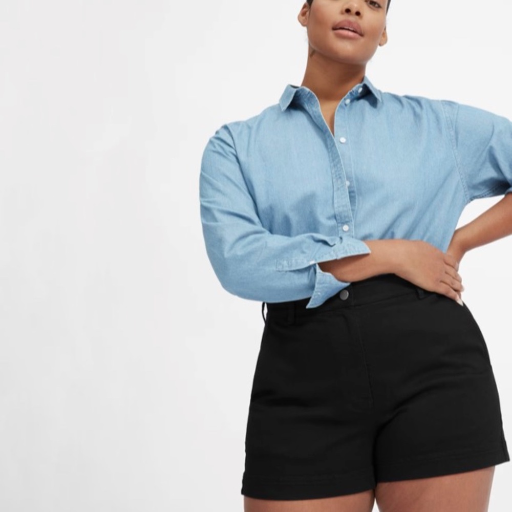 Everyone The Cotton Twill Short - Black, Size 8